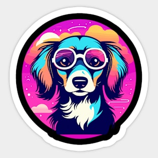 Dachshund Dog Illustration Sticker